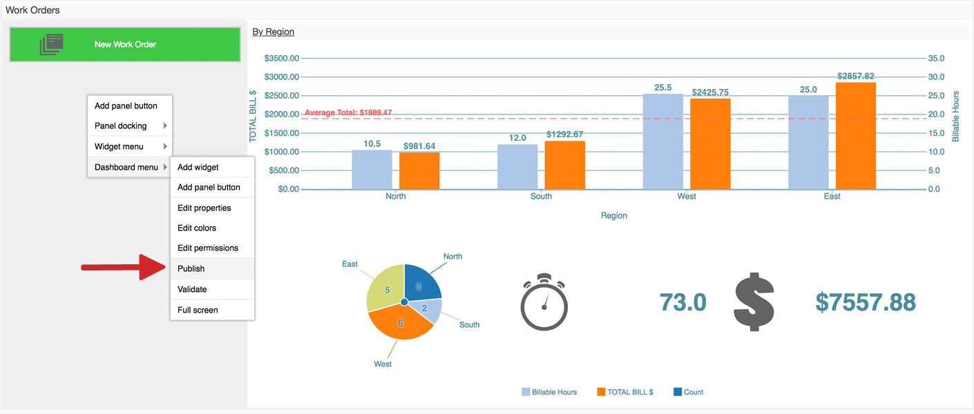 Flowfinity - Buttons in dashboards