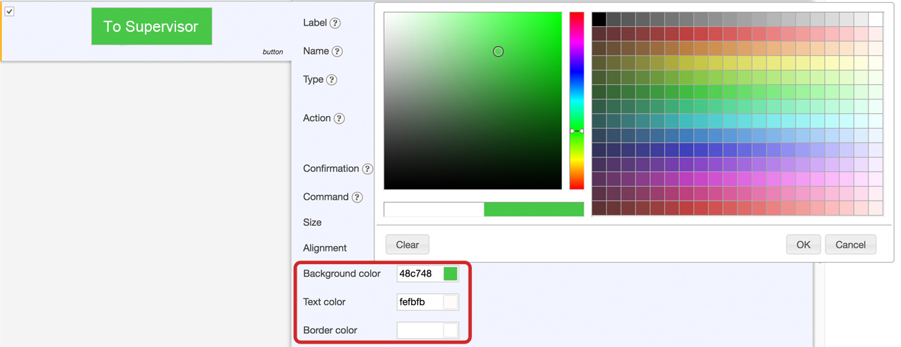 Flowfinity - Buttons in forms